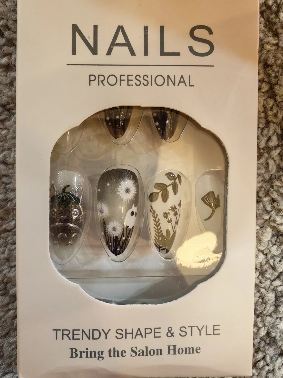Ghibli Press-On Nails (Totoro)