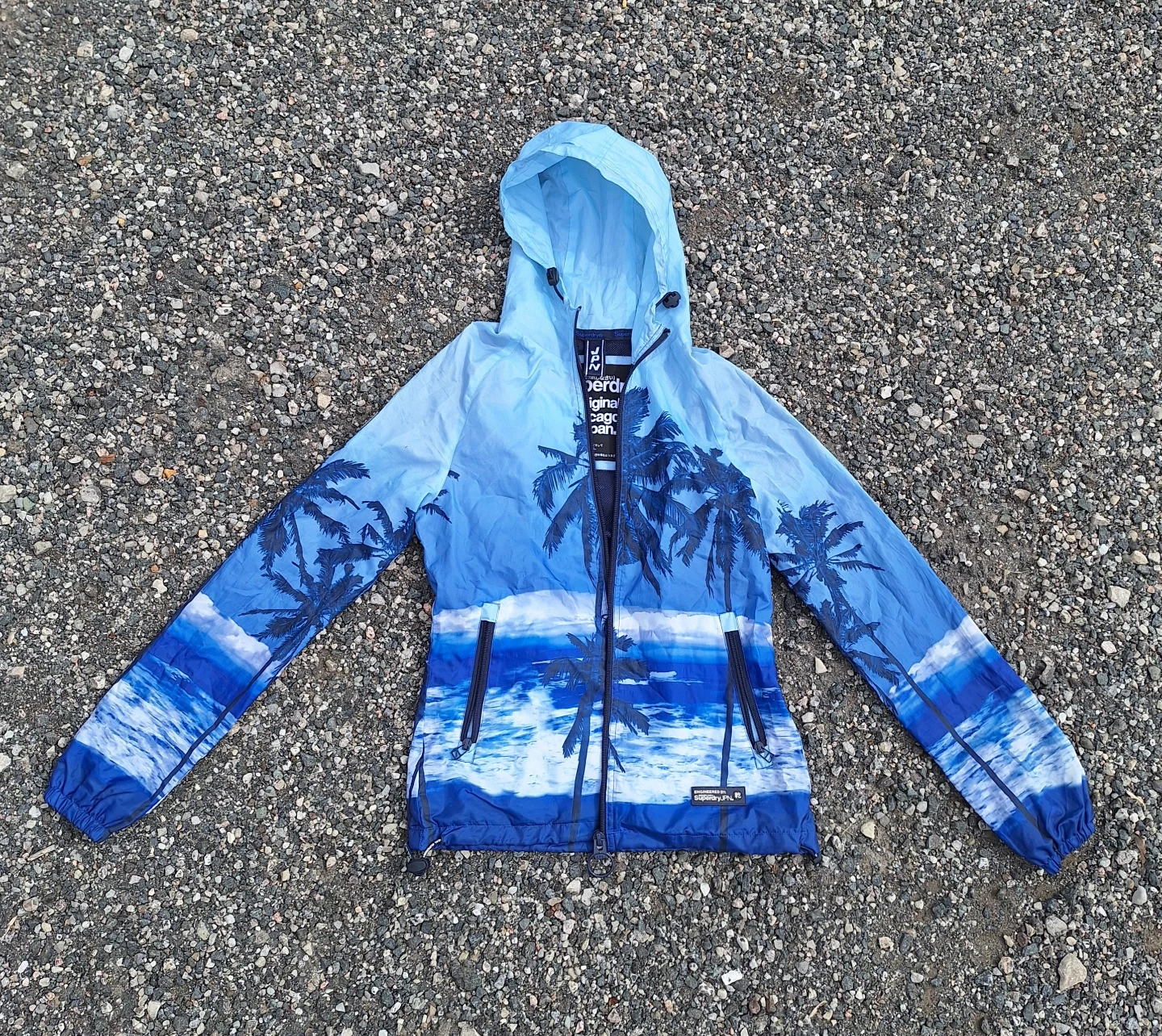 Vintage Jacket, Beachscape Graphics, Sm ⚽ (Kit Cat Club rescue)