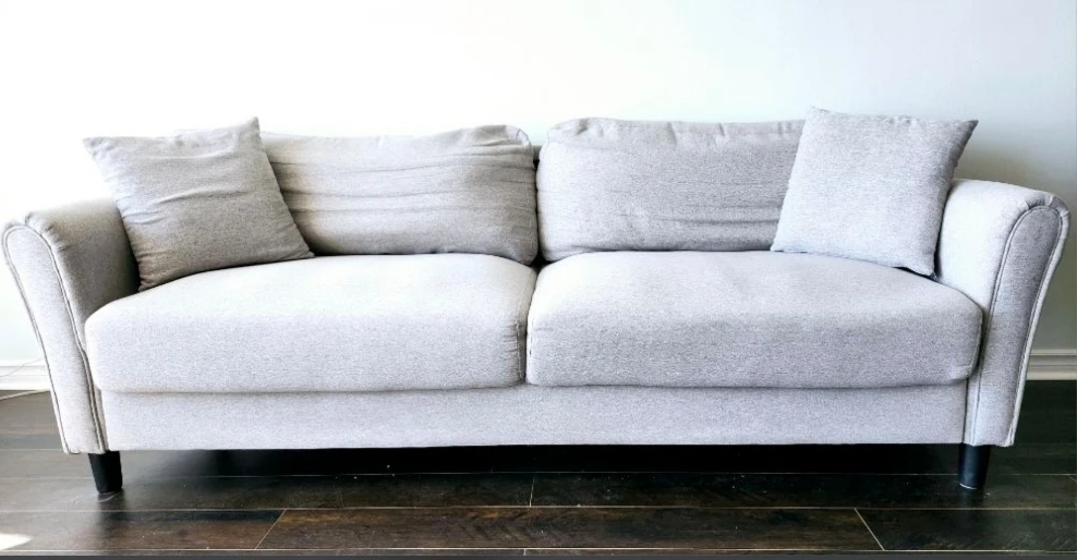 Light Grey 3-Seater Sofa with Cushions - photo 2