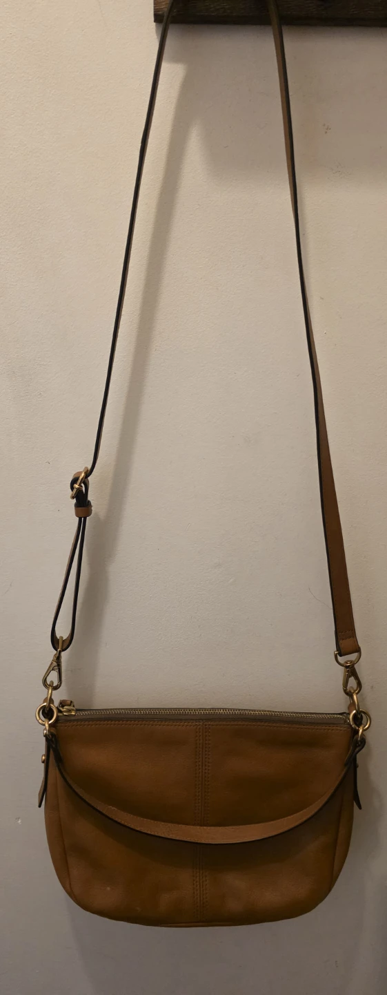 Brown Leather Crossbody Purse