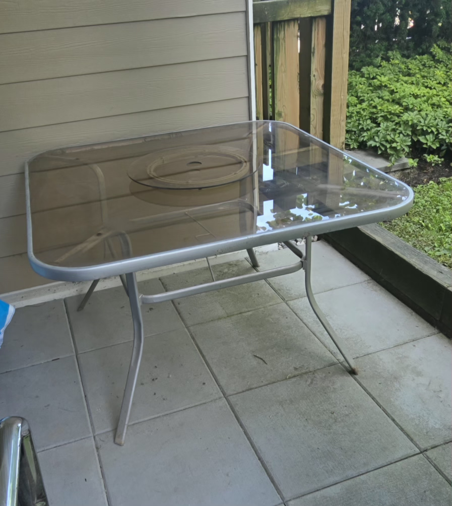 Glass Top Patio Table - photo 3