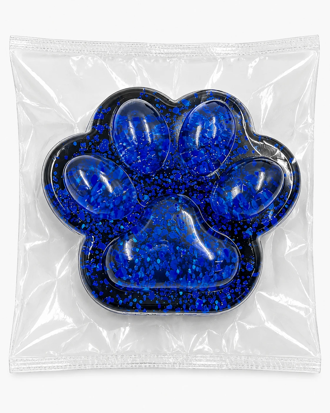 Cue Blue Paw Print Squishy