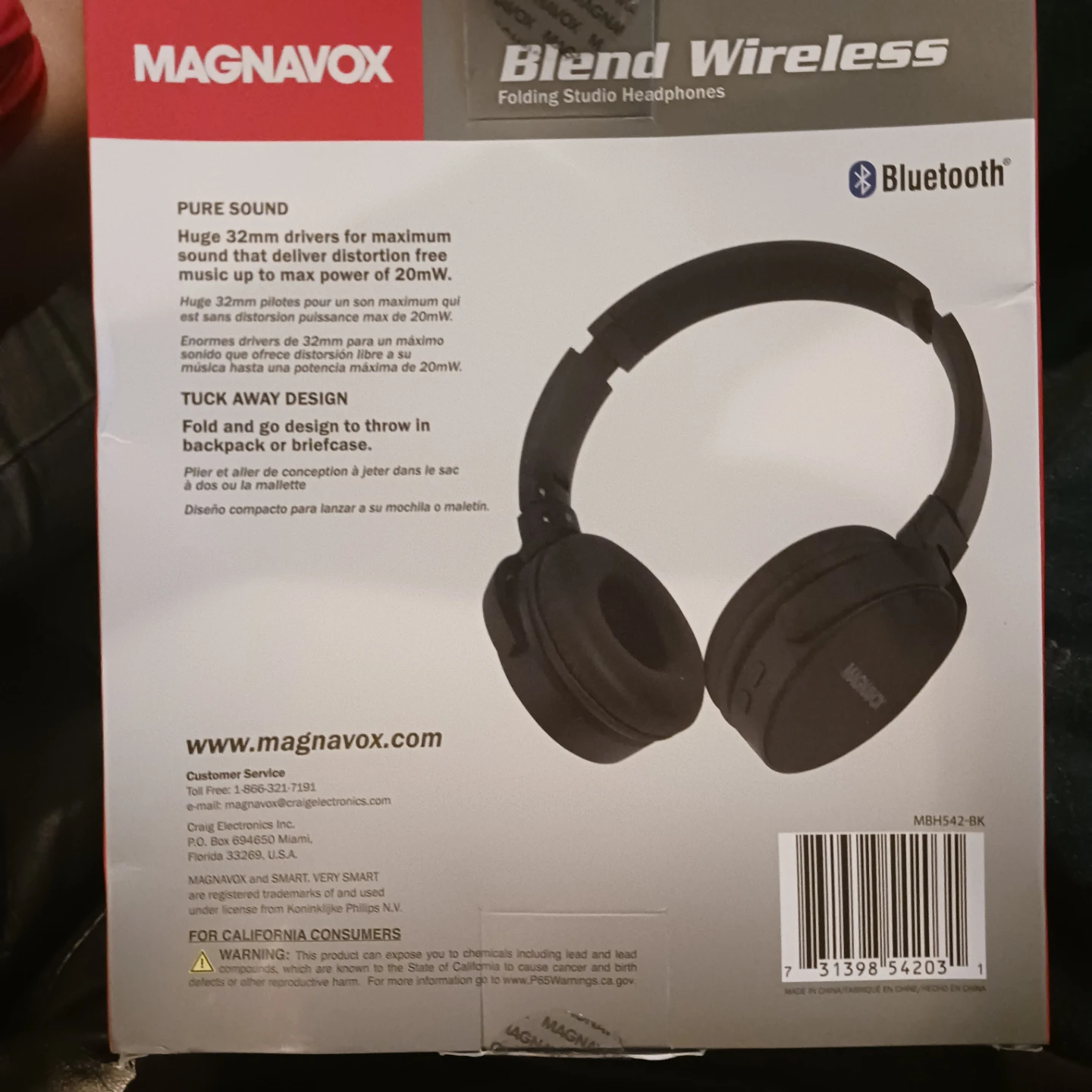 Magnavox Blend Wireless Folding Studio Headphones - photo 2
