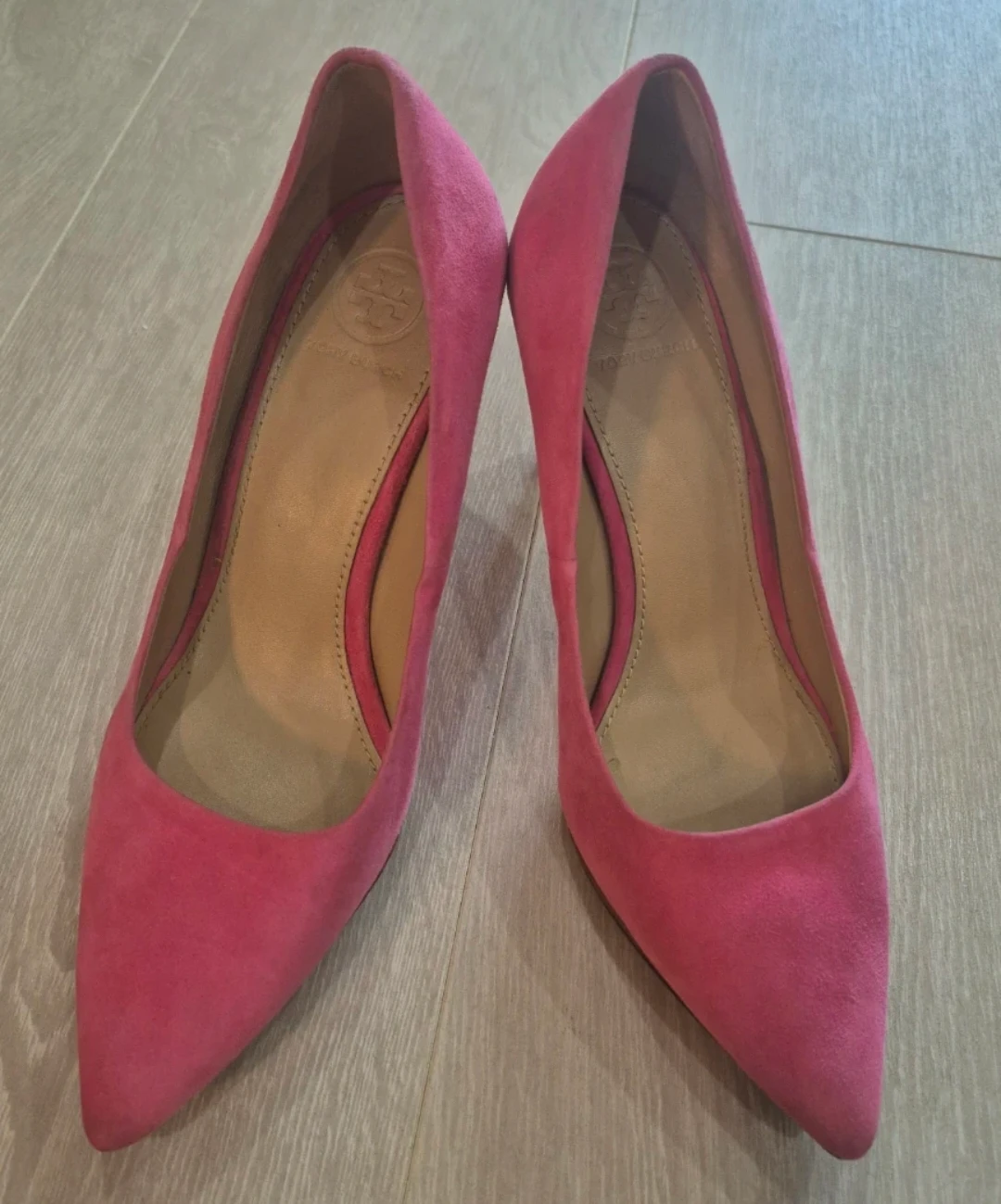Tory Burch Pink Suede Heels - Size 7M - photo 4