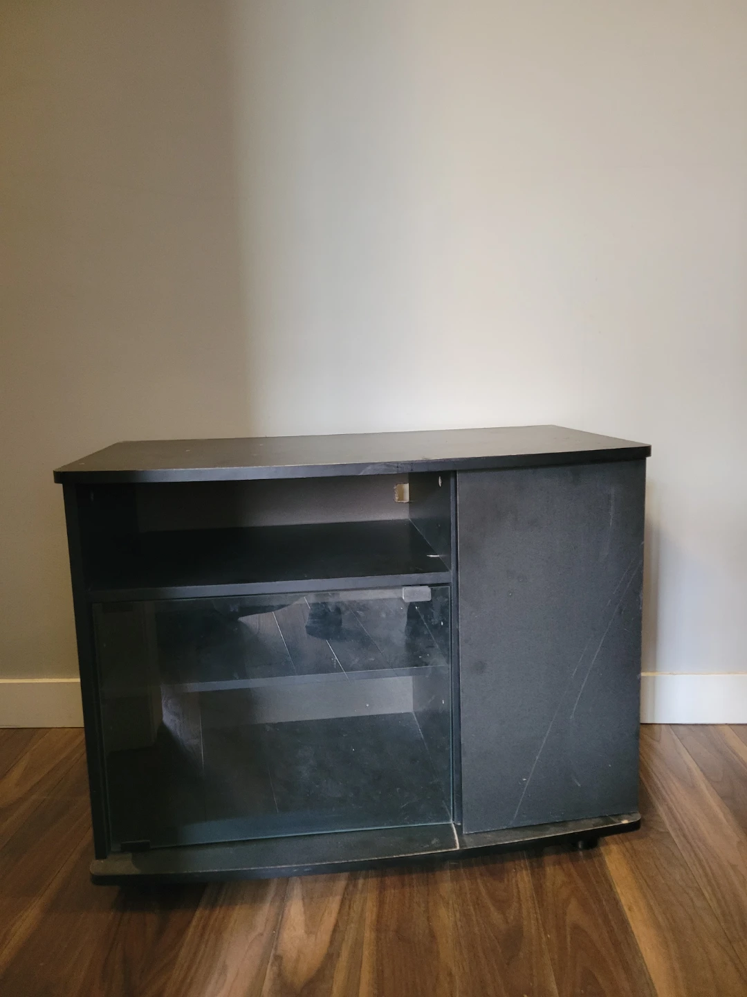 Black TV Stand with Storage