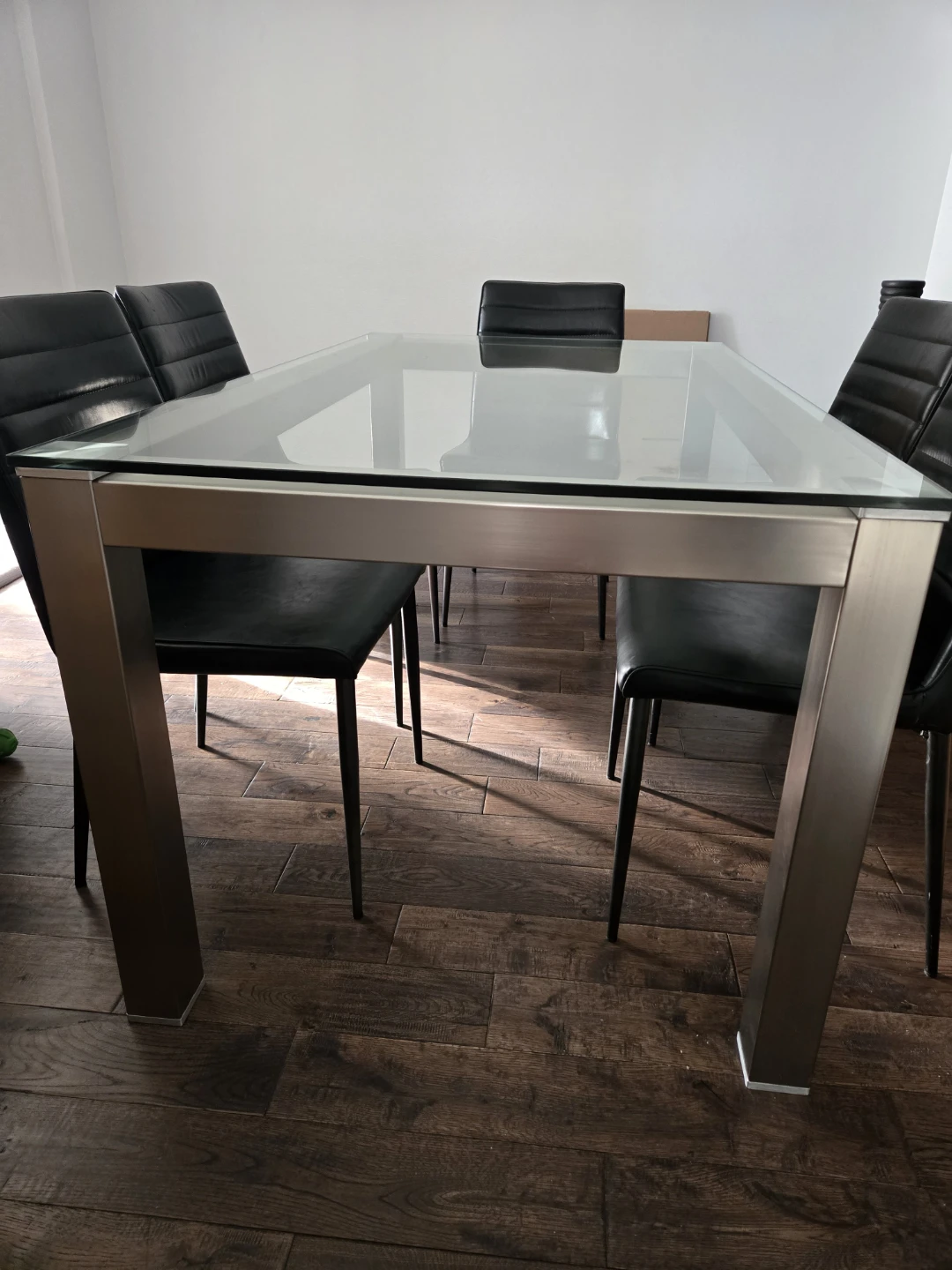 Glass and Metal Dining Table - photo 3