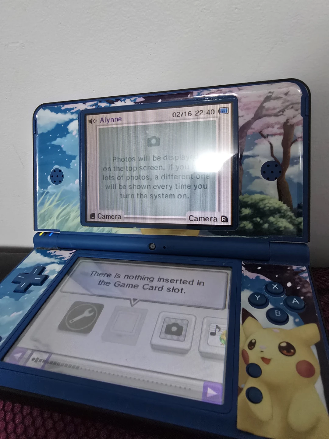 Nintendo DSi XL with Pokemon Games