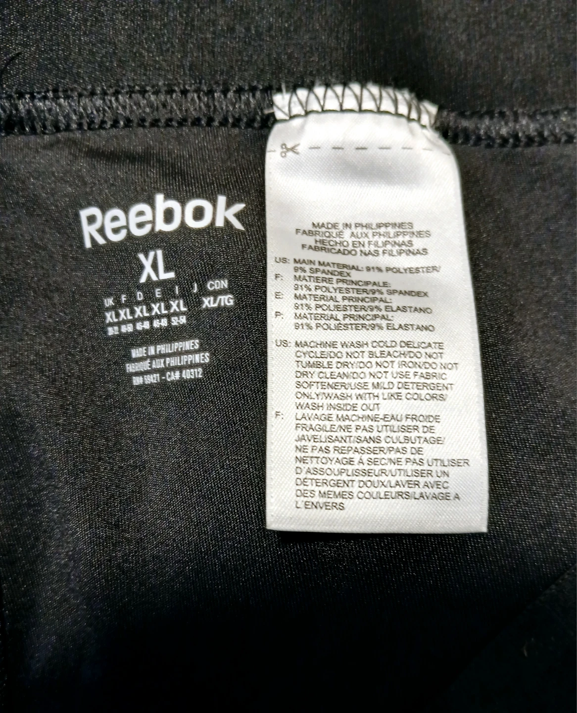 Women XL Reebok Black Leggings - photo 3