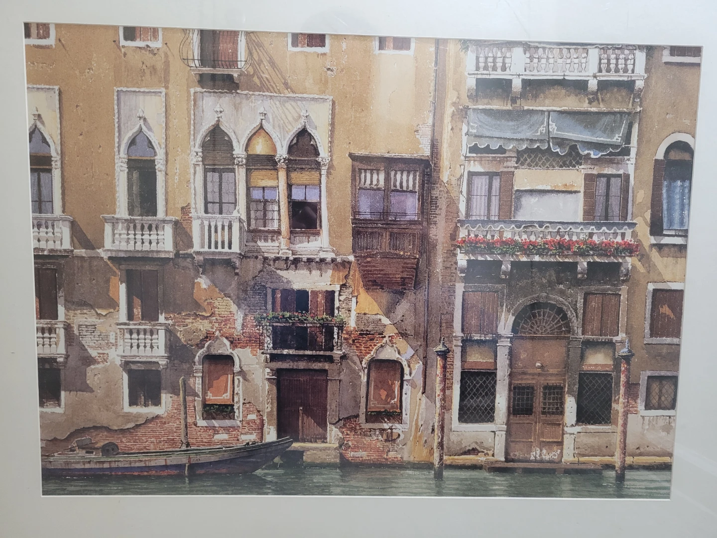 Framed Print of Venetian Canal Scene_  41"×29 1/2" - photo 2