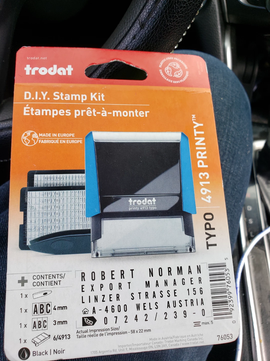 Trodat DIY Stamp Kit 4913 Printy valued 60$