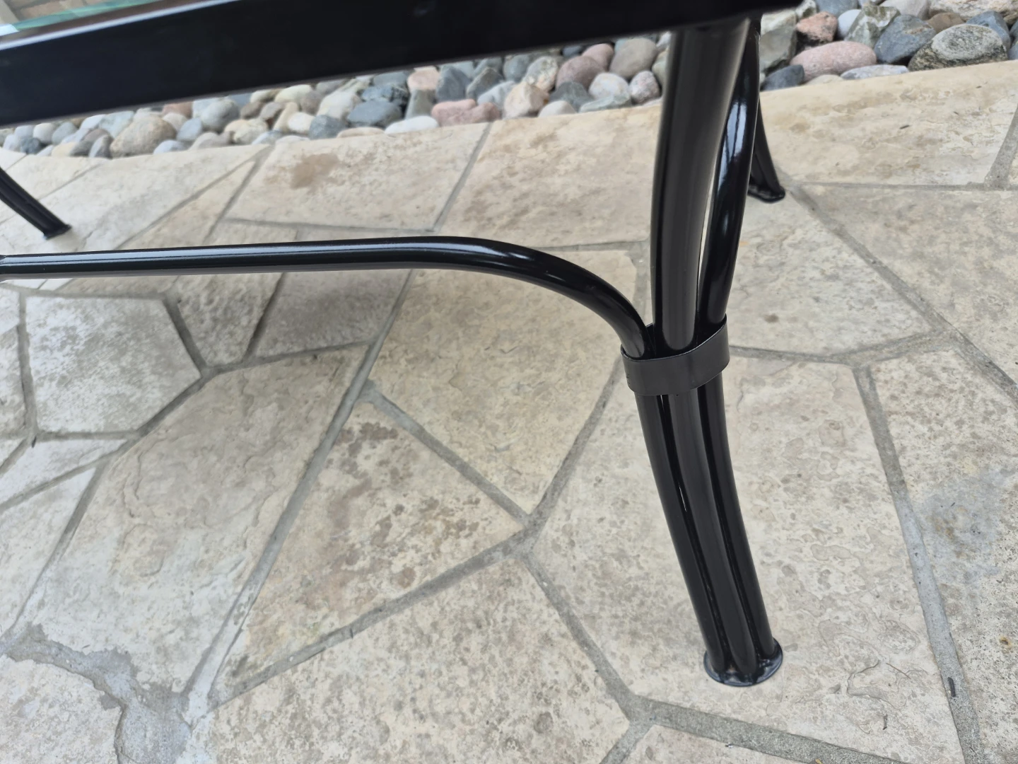 Fantastic Glass and Slate Top Coffee Table - GREAT FIND - photo 3