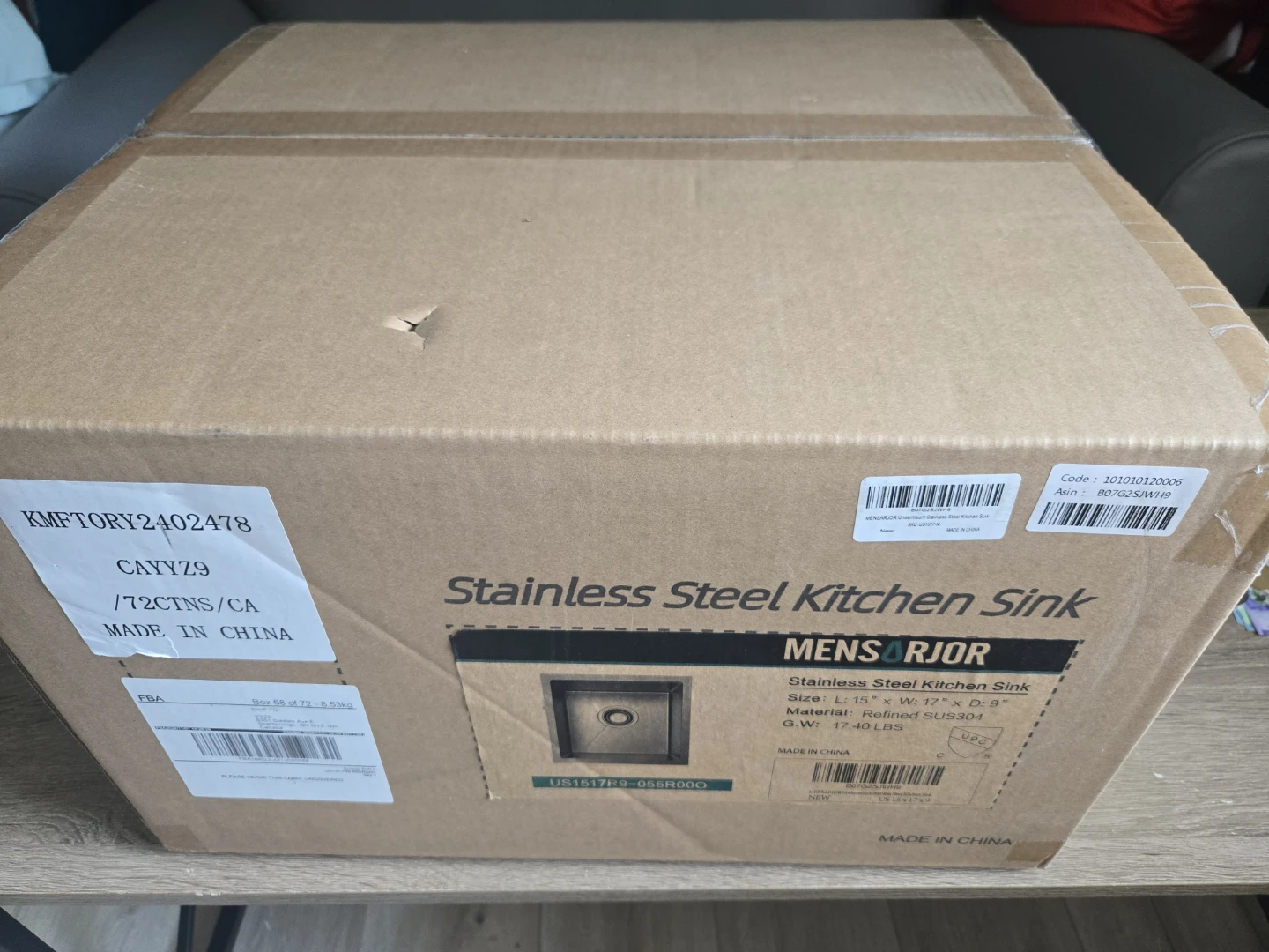 Mensarjor Stainless Steel Kitchen Sink- NEW