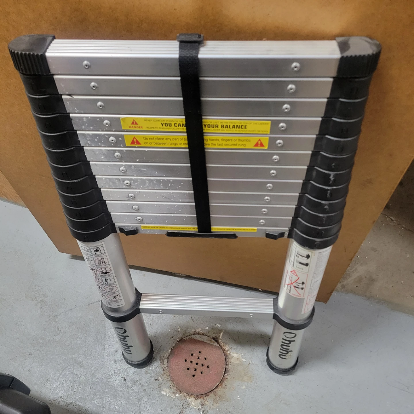 Ohuhu 12.5 FT Aluminum Telescopic Extension Ladder - photo 2