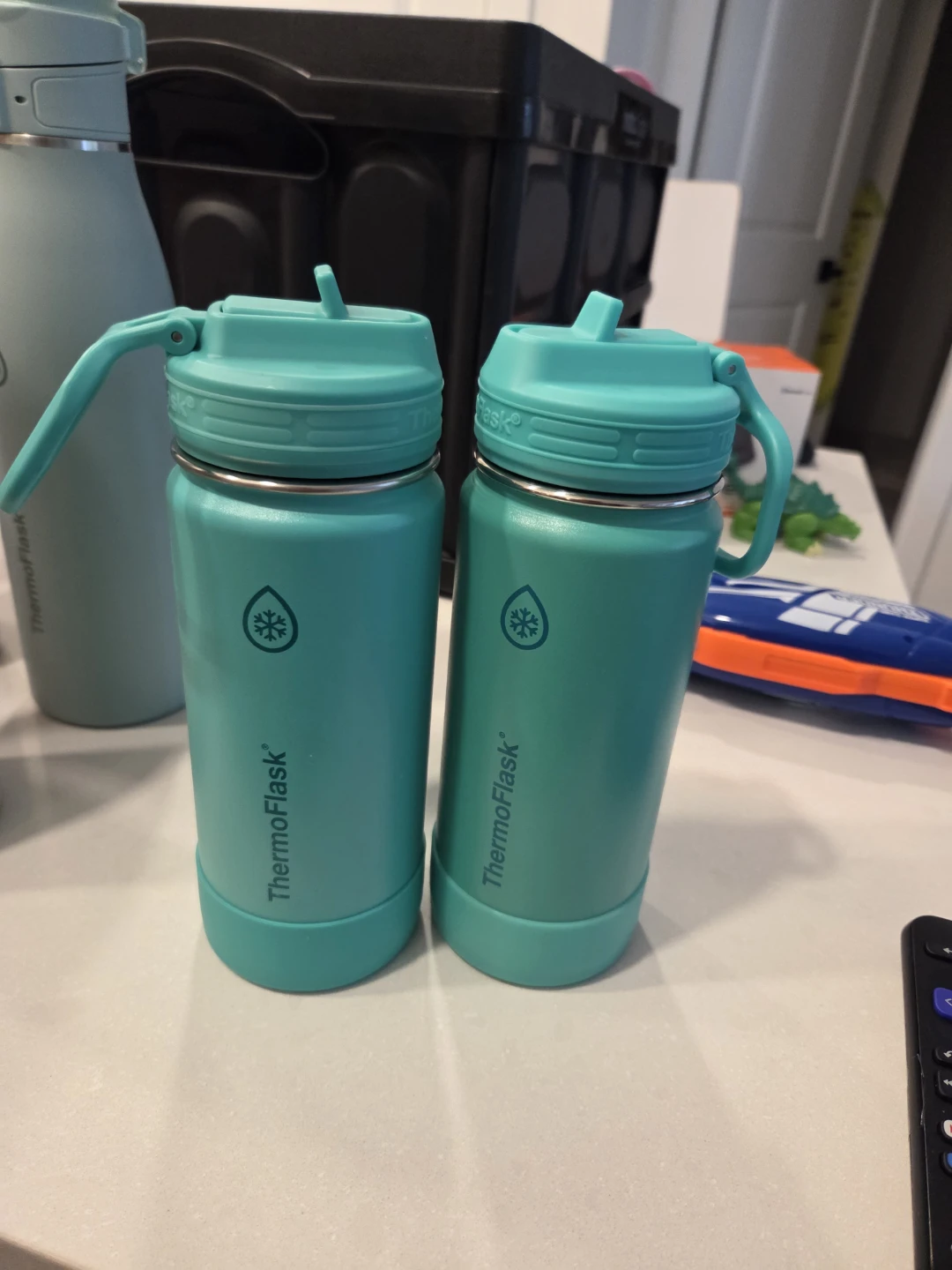 Two ThermoFlask Water Bottles - Teal