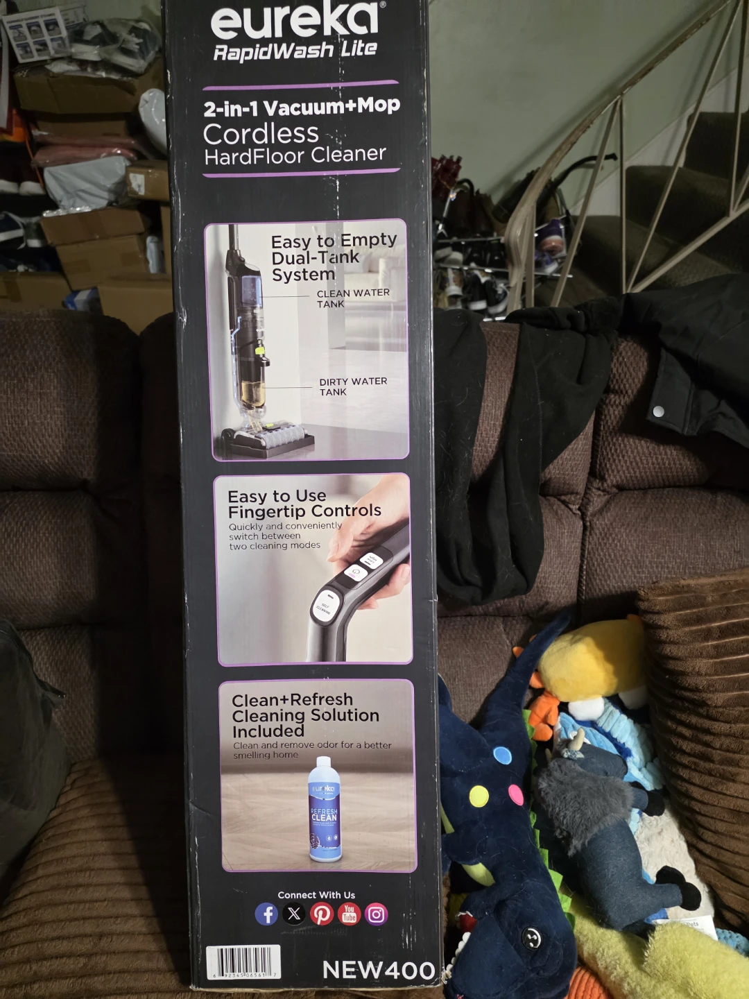 Eureka RapidWash Lite 2-in-1 Cordless Vacuum + Mop Hard Floor - photo 3