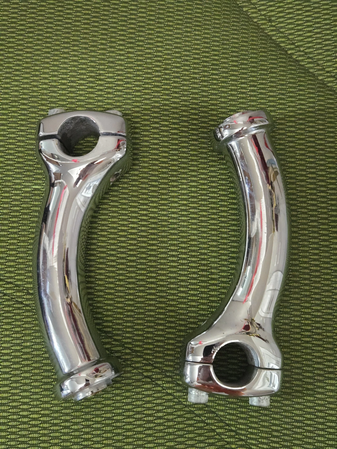 Pair of Chrome Harley Handlebar Risers