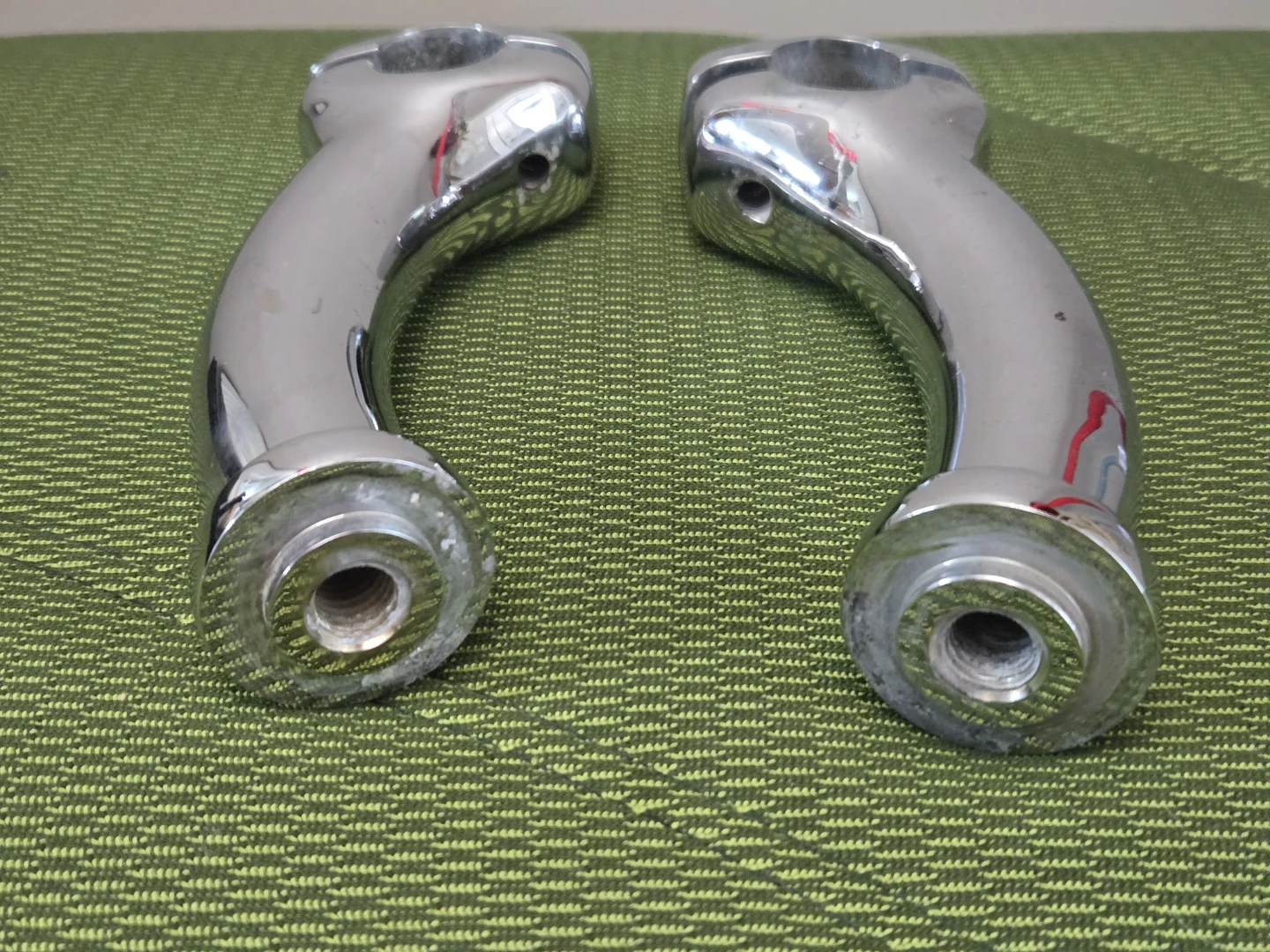 Pair of Chrome Harley Handlebar Risers - photo 4