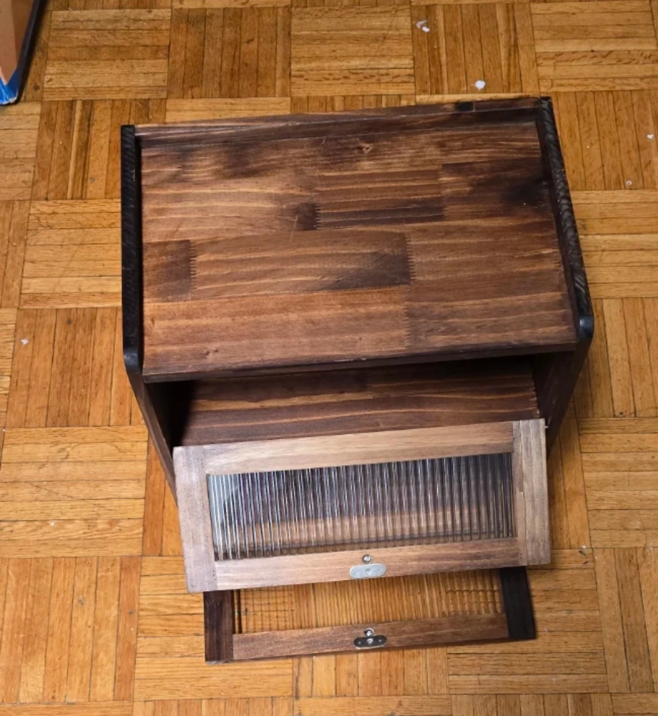 BRAND NEW Wooden Bread Box with Acrylic Window - photo 5