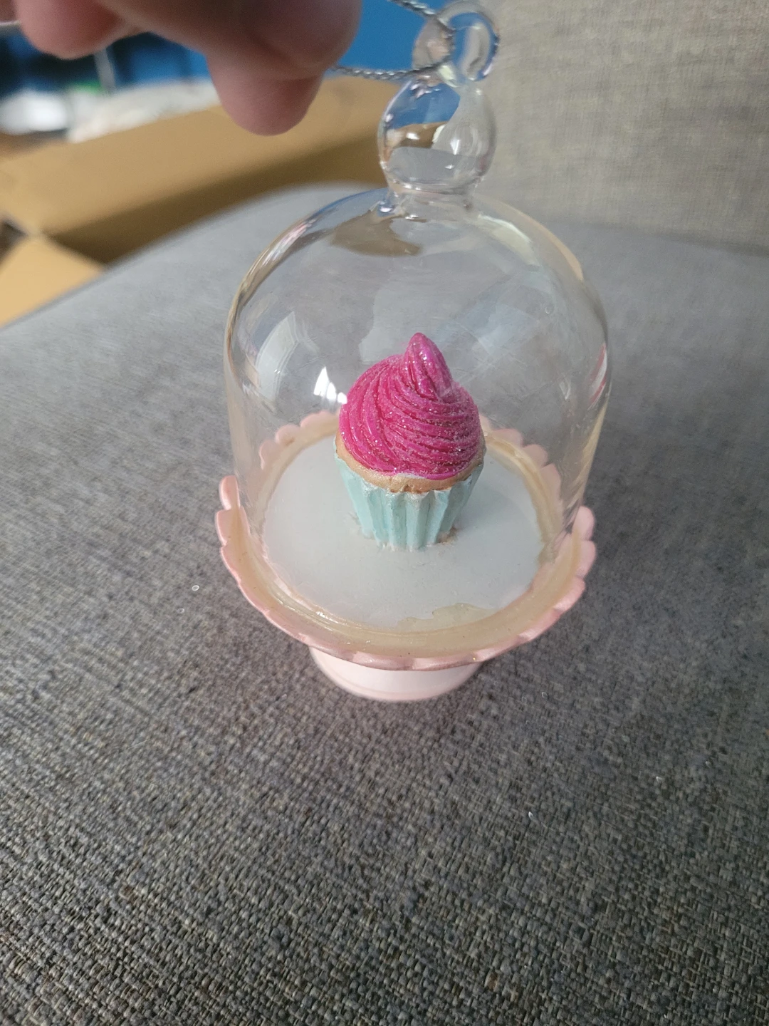 Glass Dome Cupcake Ornament - photo 2