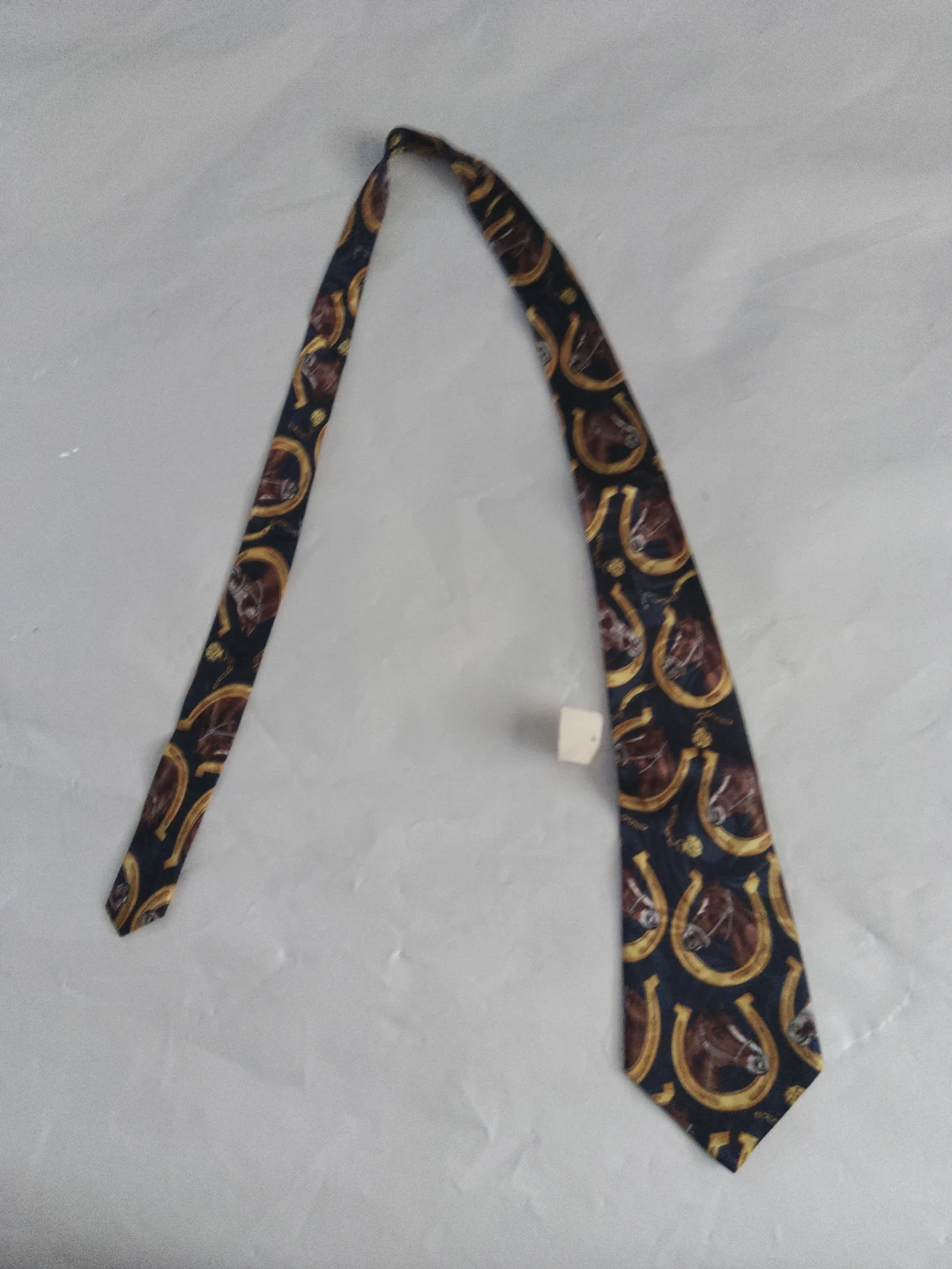 Everyday Necktie with Horse and Horseshoe Pattern