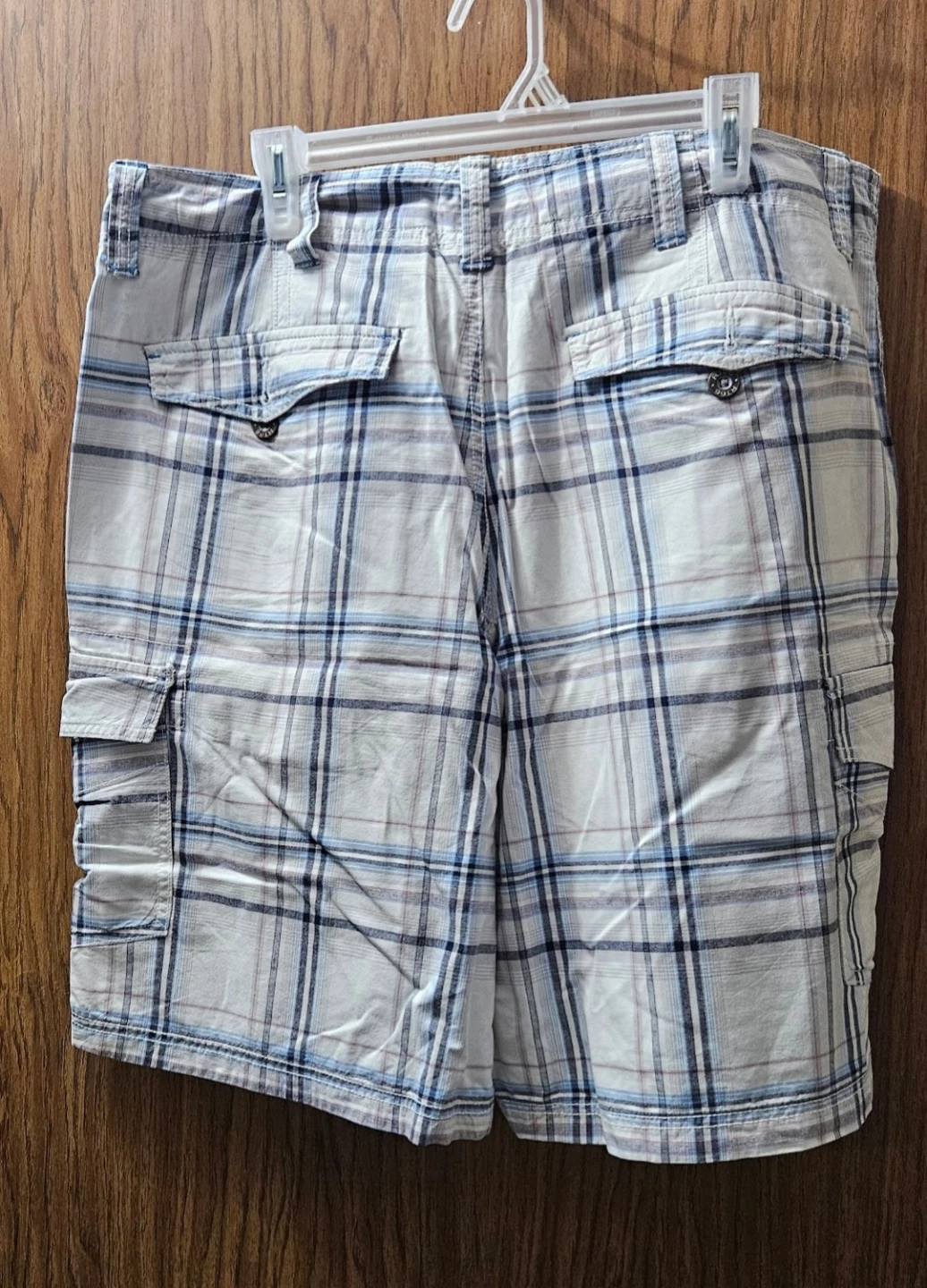 Route 66 Plaid Cargo Shorts - photo 2