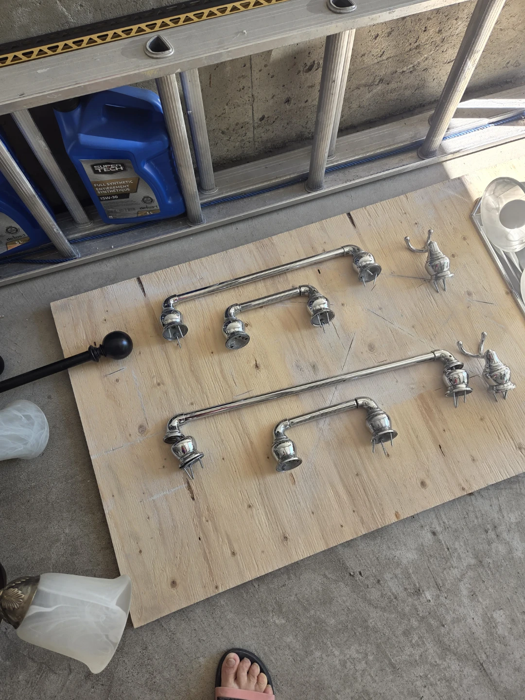Chrome Bathroom Light Fixture - 3 Lights