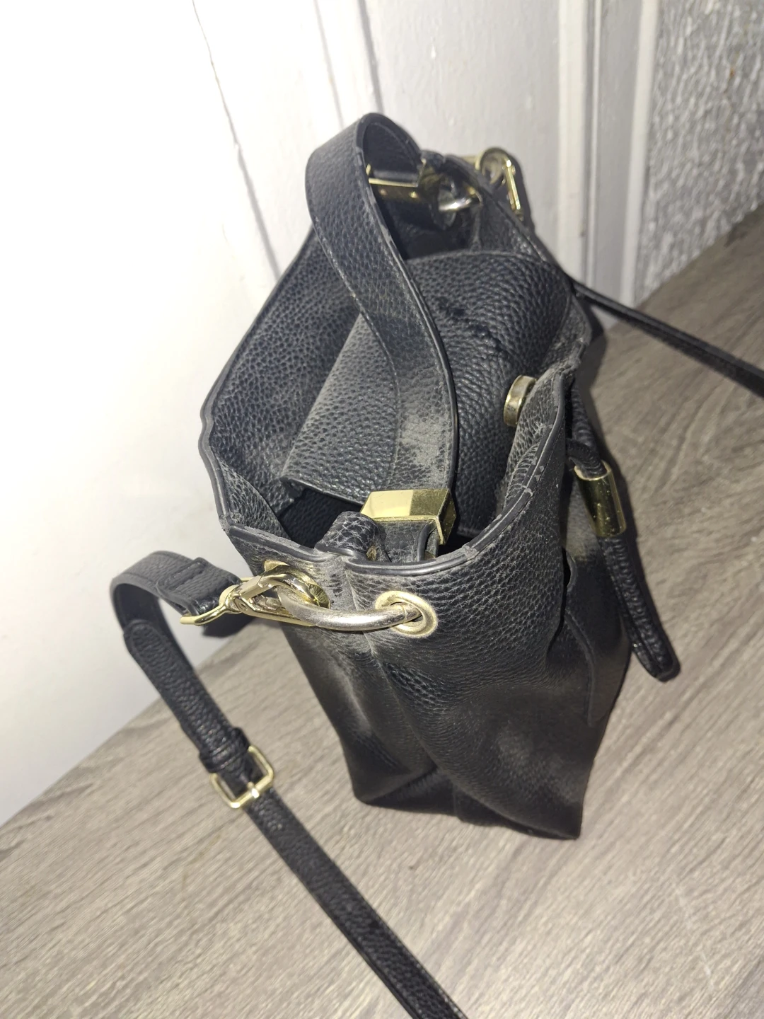 Steve Madden Black Leather Tote Handbag - photo 4