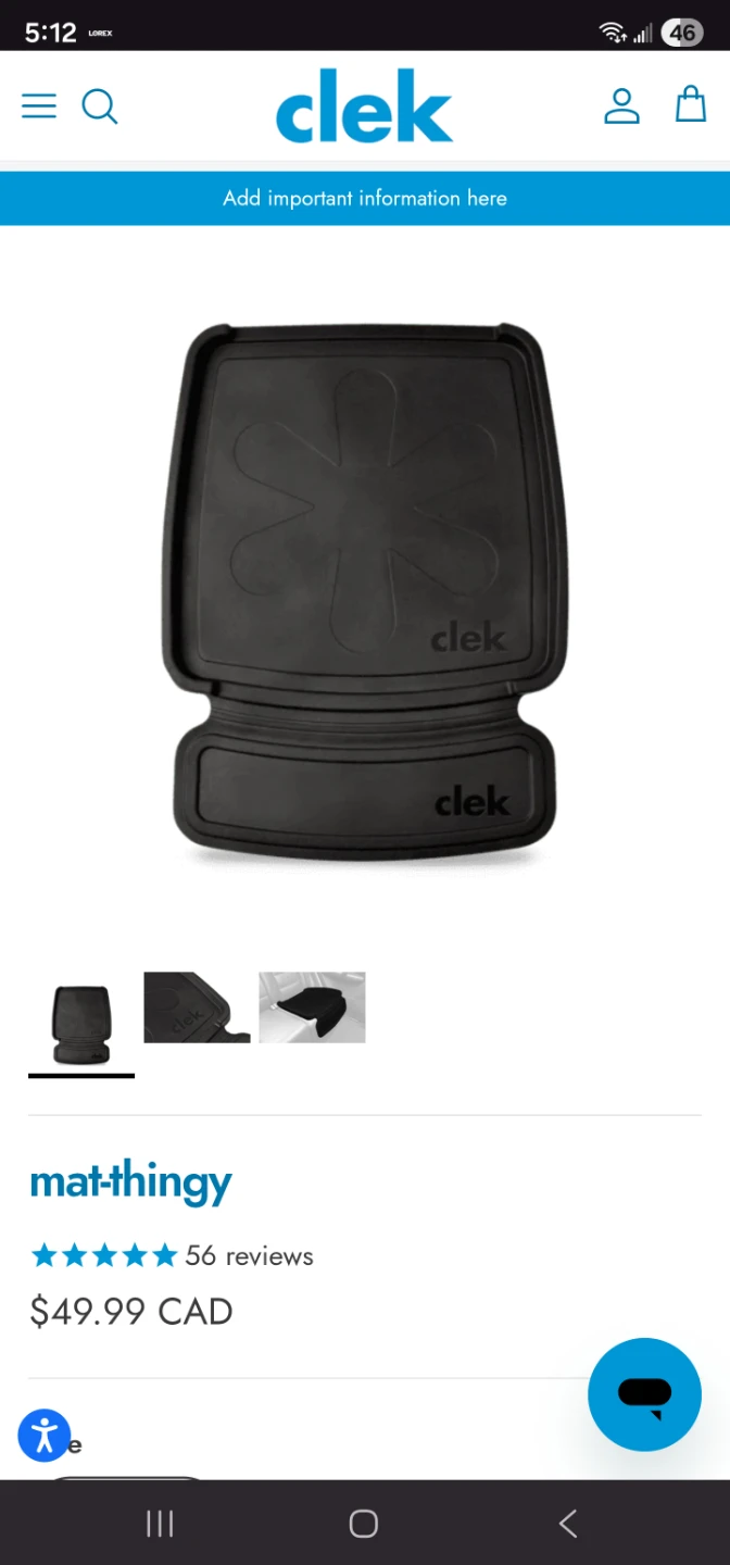 Clek Mat-Thingy Car Seat Mat - photo 2
