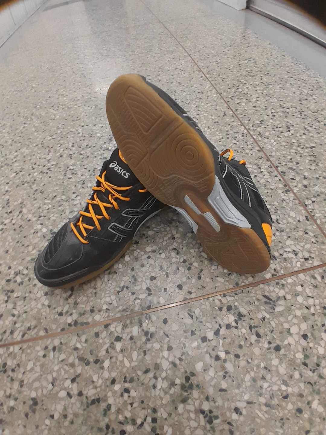 ASICS Gel-Tactic Shoes Black Orange Men's Size 13 - photo 3