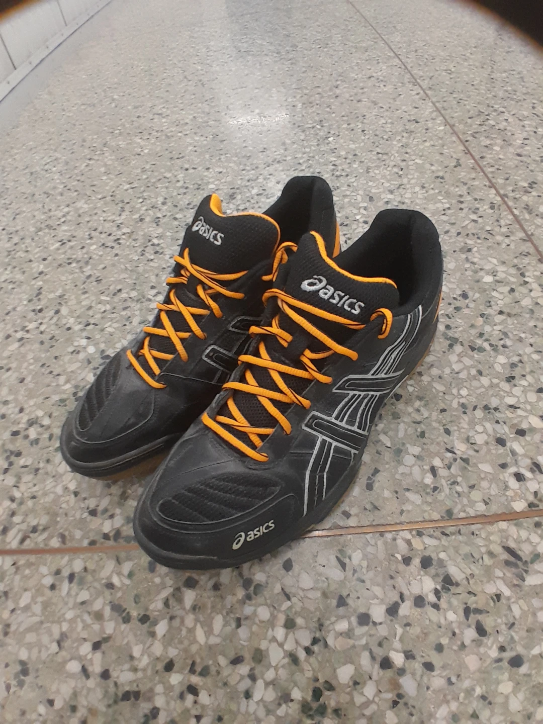 ASICS Gel-Tactic Shoes Black Orange Men's Size 13 - photo 5