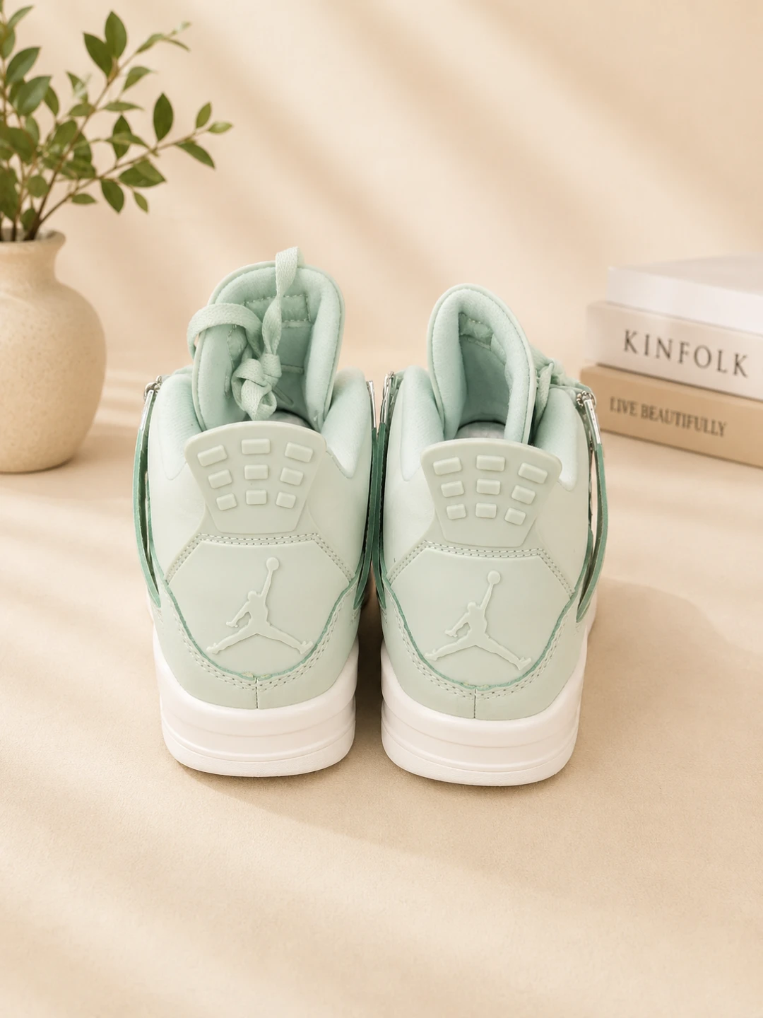 Jordan 4 Retro Mint Green Sneakers - photo 3