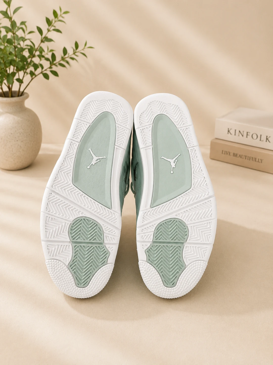 Jordan 4 Retro Mint Green Sneakers - photo 4