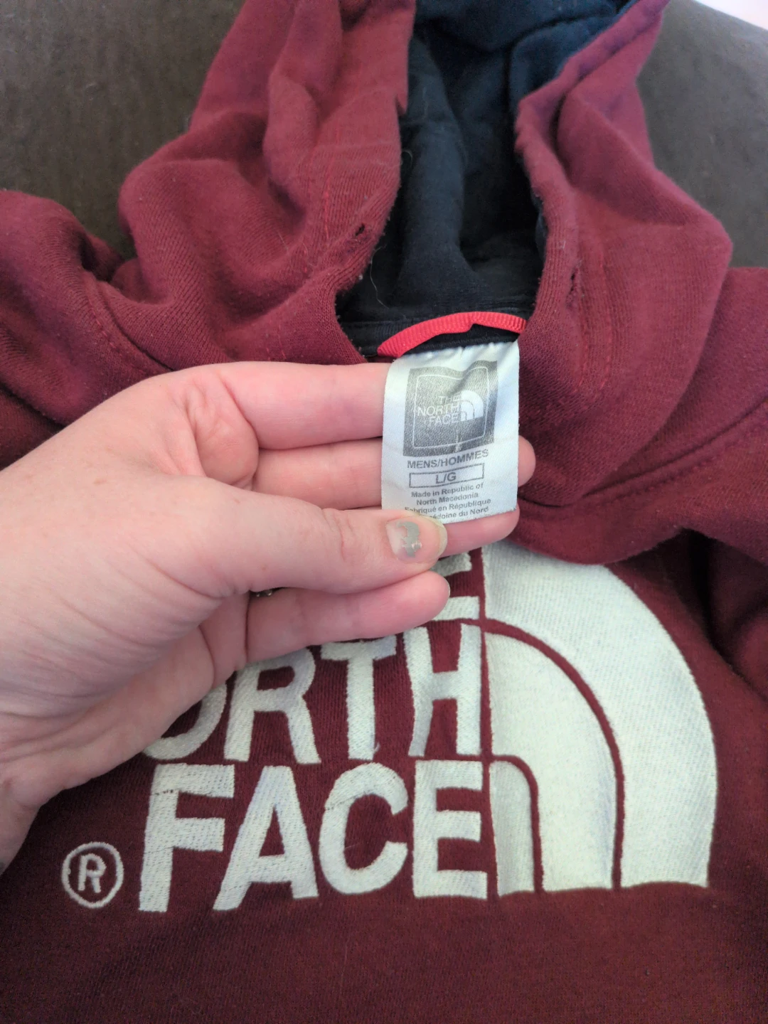 The North Face Burgundy Hoodie - photo 2