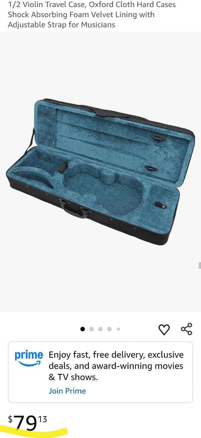 1/2 Violin Travel Case - photo 4