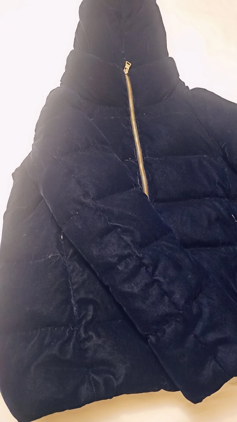 Zara Basic velvet Puffer Jacket - photo 3