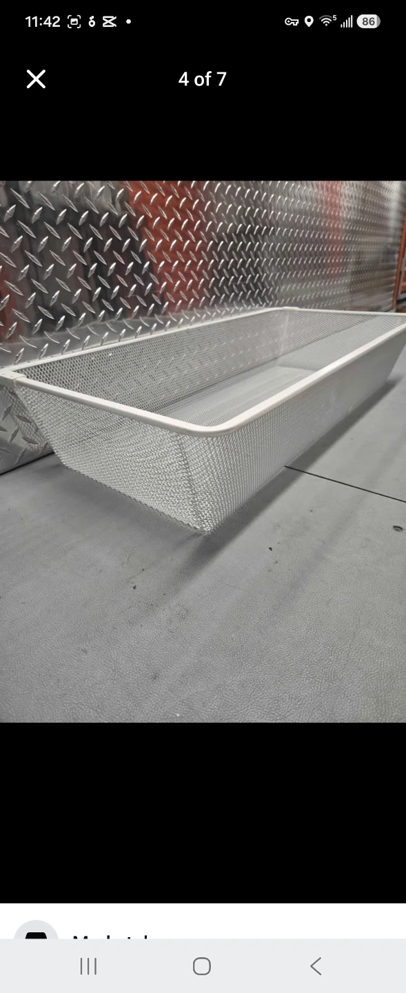 IKEA JONAXEL White Wire Mesh Drawer Replacement Basket - photo 2