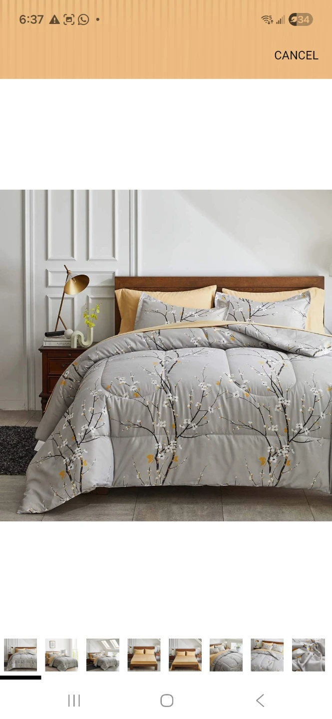 Duvet Cover Set with Pillow Shams - Queen Size