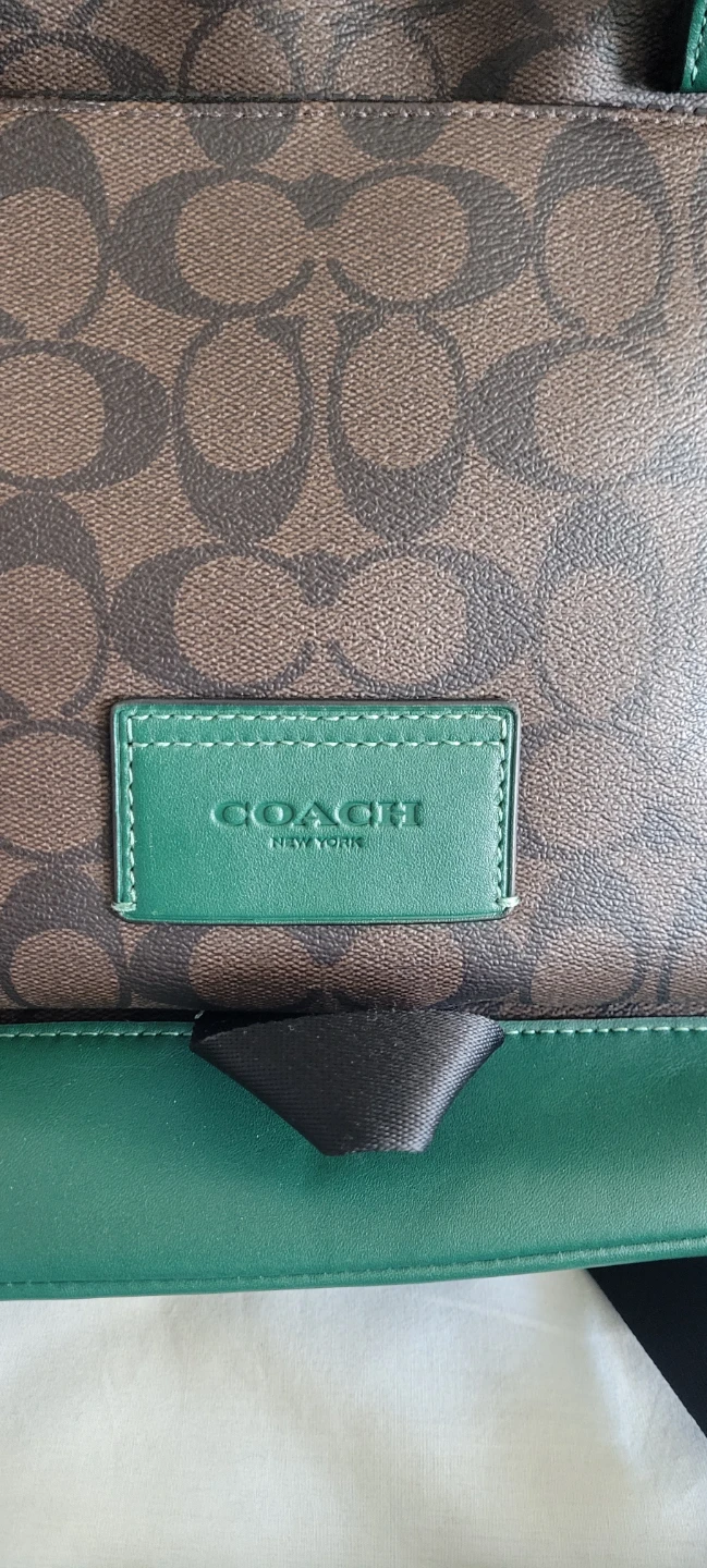 ♤♤ NEW ♤♤ Coach Signature Backpack Green/Brown - photo 3