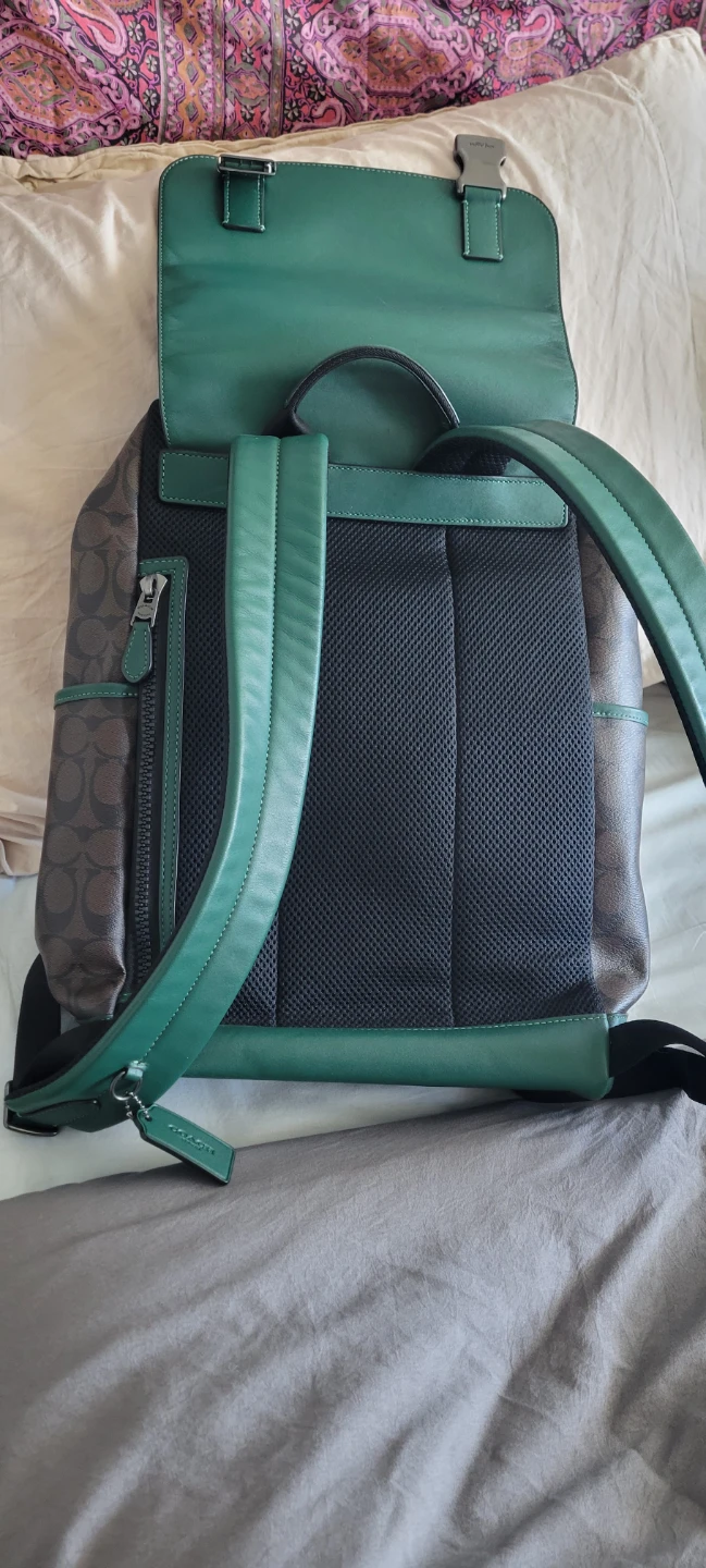 ♤♤ NEW ♤♤ Coach Signature Backpack Green/Brown - photo 5