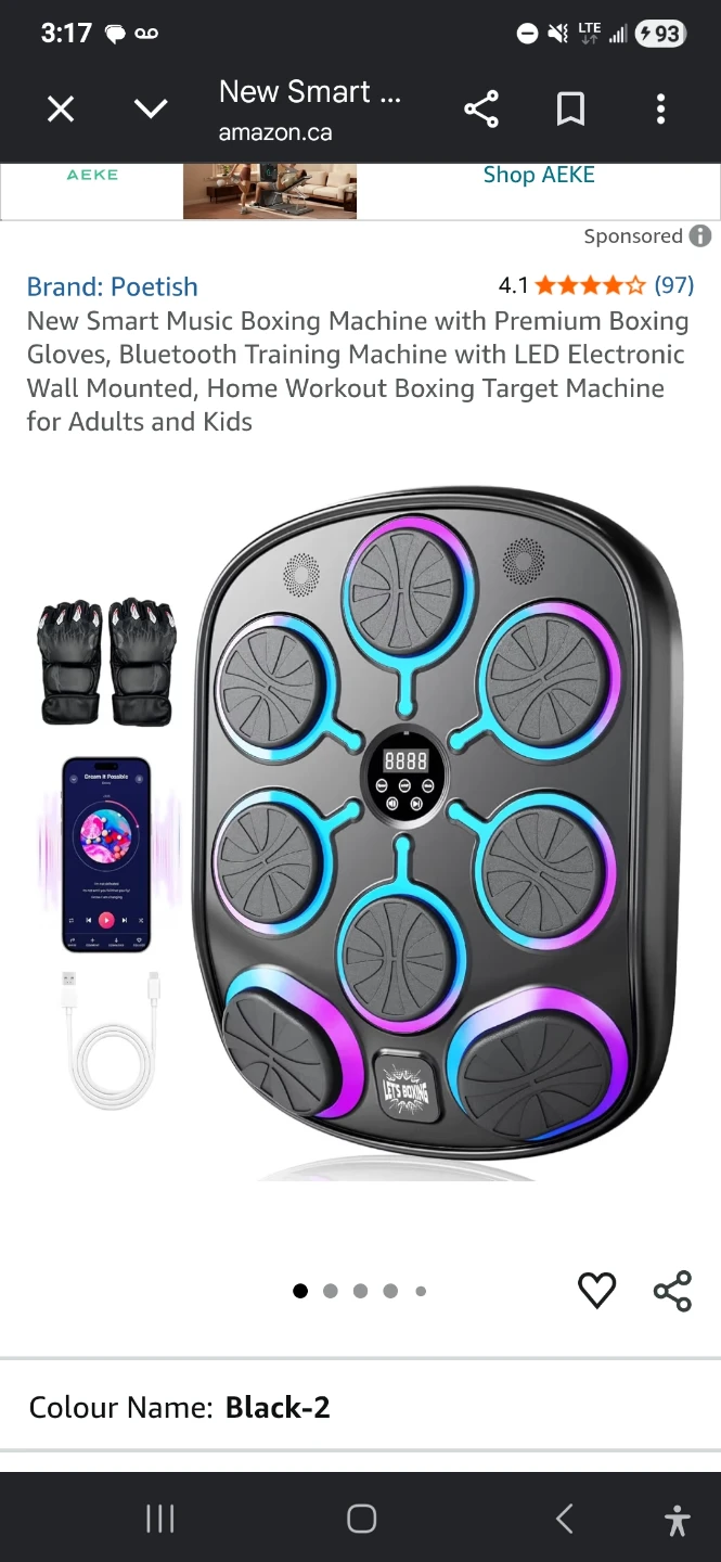Smart Music Boxing Training Machine with Gloves