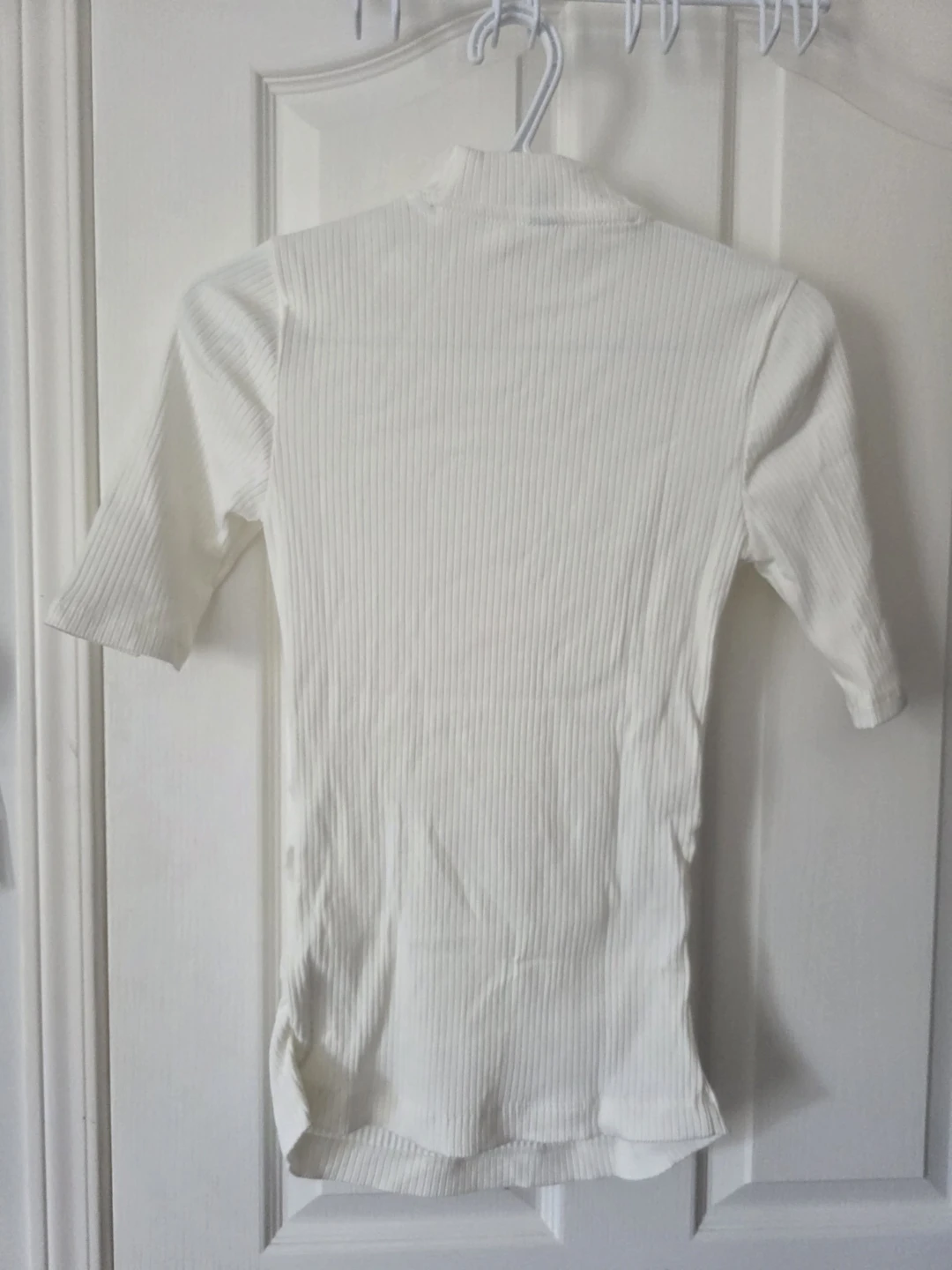 Old Navy Maternity White Ribbed Mock Neck Top - photo 2
