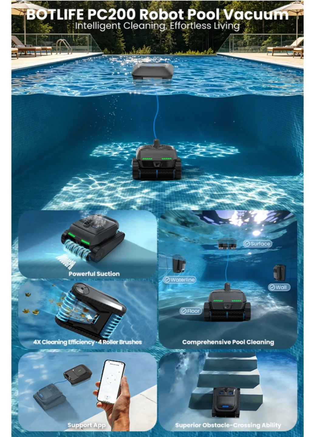 BOTLIFE PC200 Robot Pool Vacuum - photo 3