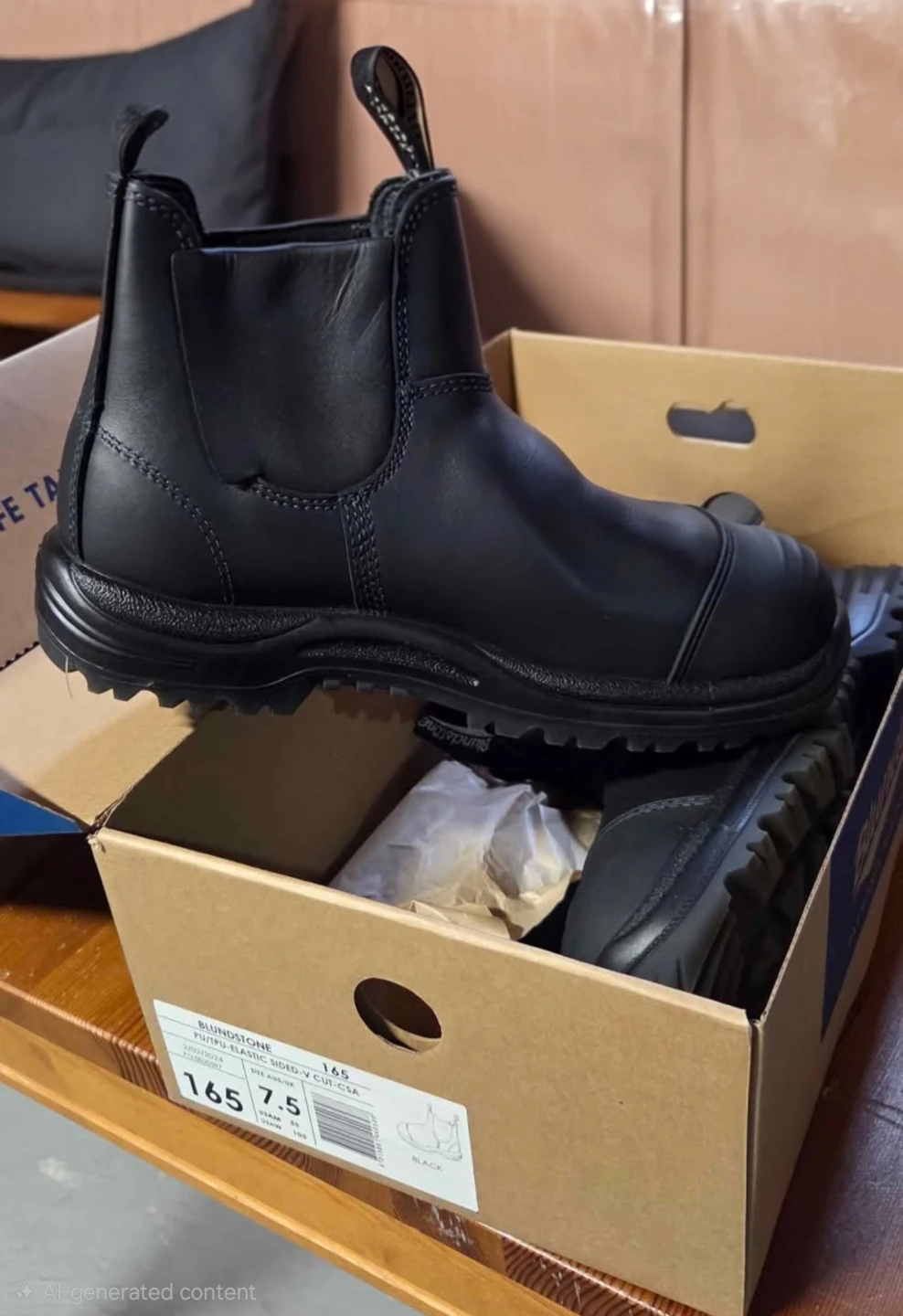 Blundstone Black Elastic Sided V Cut Safety Boots - photo 3