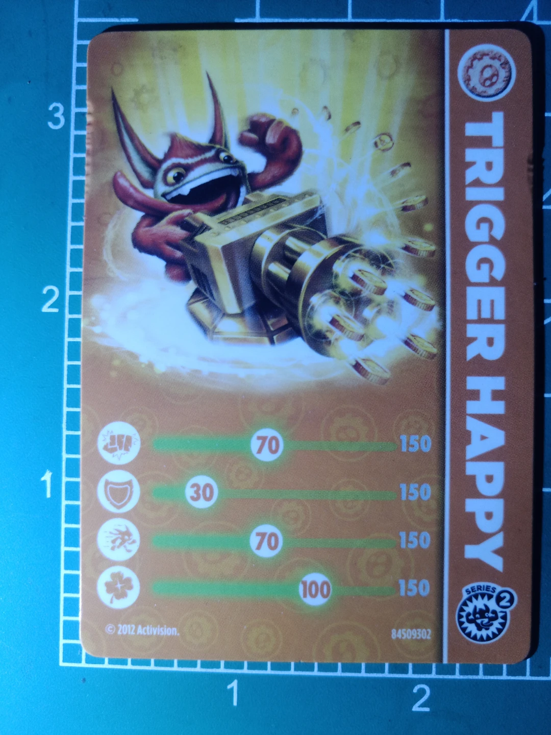 Skylanders Giants Trigger Happy Trading Card