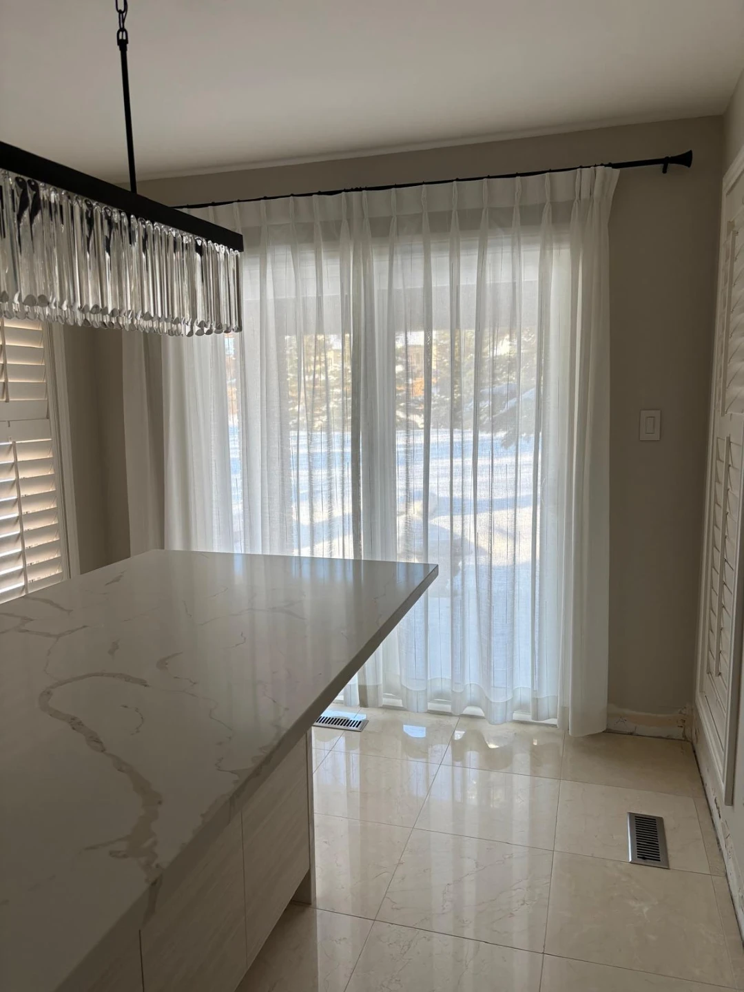 Luxury Curtains with Wrought Iron Rod