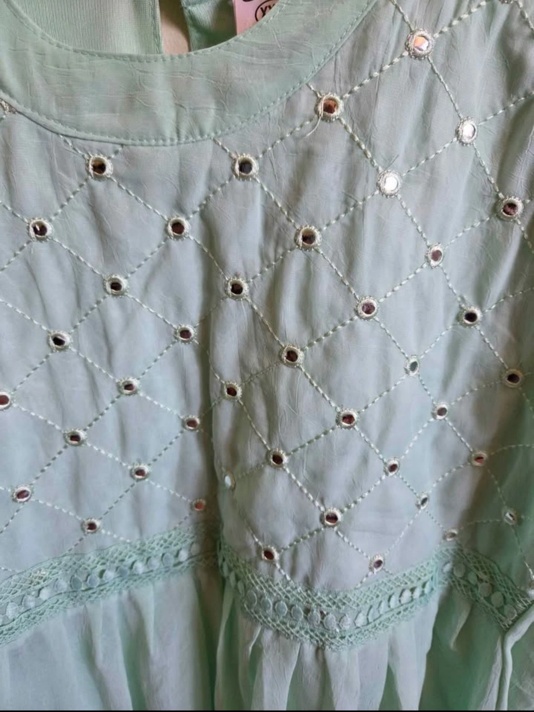 Mint Green Embellished Tunic Top - photo 2