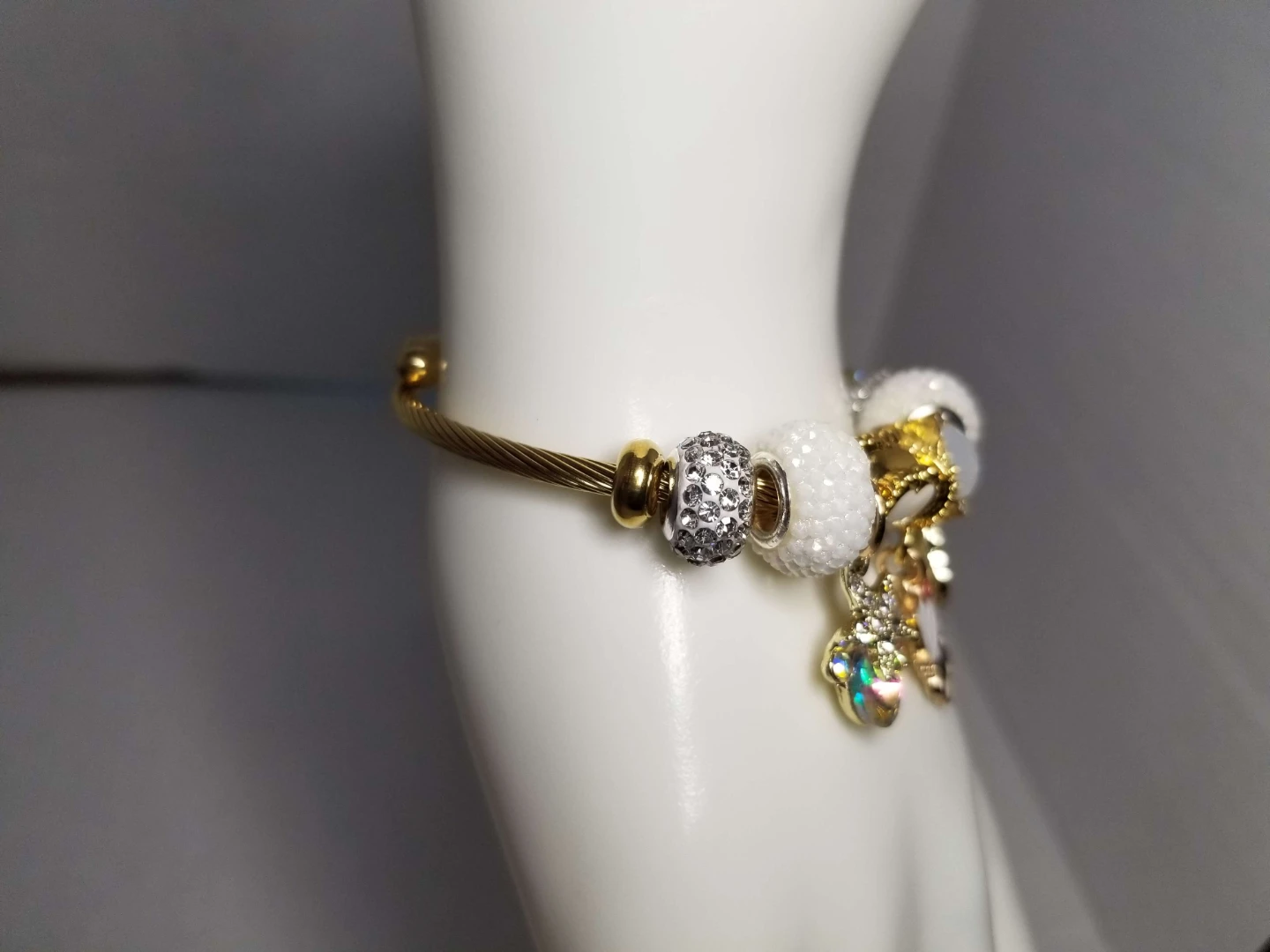 Gold Tone Charm Bracelet with Hello Kitty - photo 2