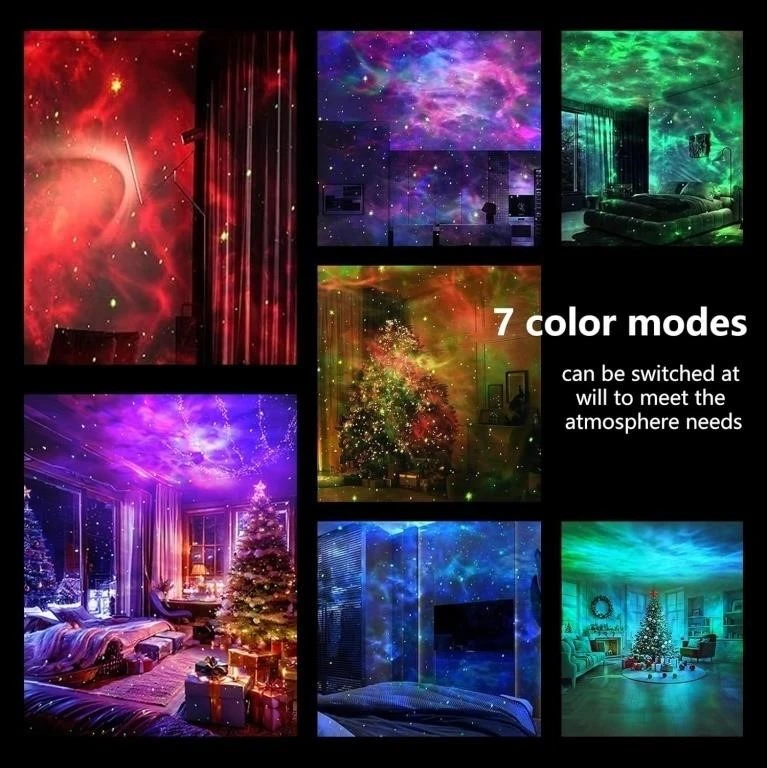 8 Colors Northern Lights Projector Robot Astronaut - photo 2