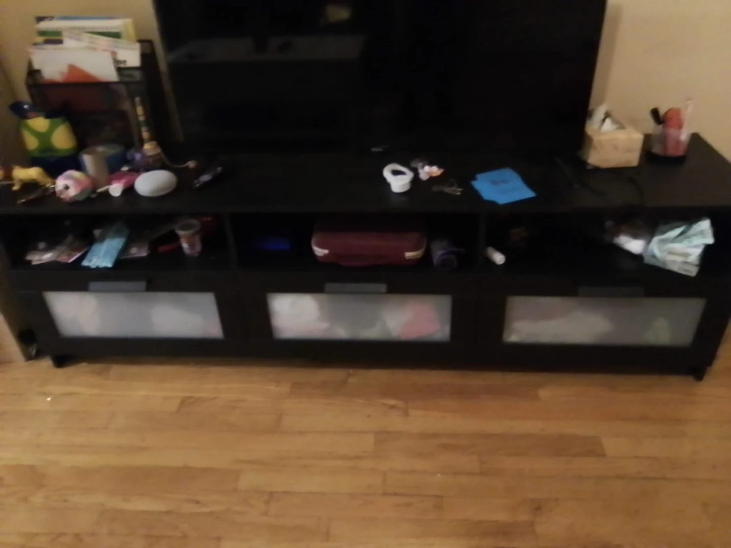 black TV stand