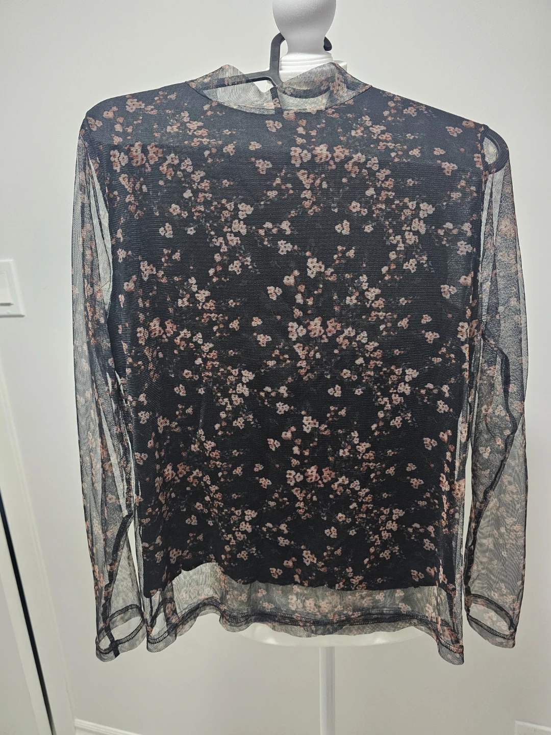 Sheer Floral Long Sleeve Top ⚽️ - photo 4